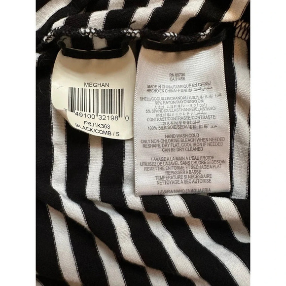 BCBG MAXAZRIA striped peplum top - Picture 6 of 7